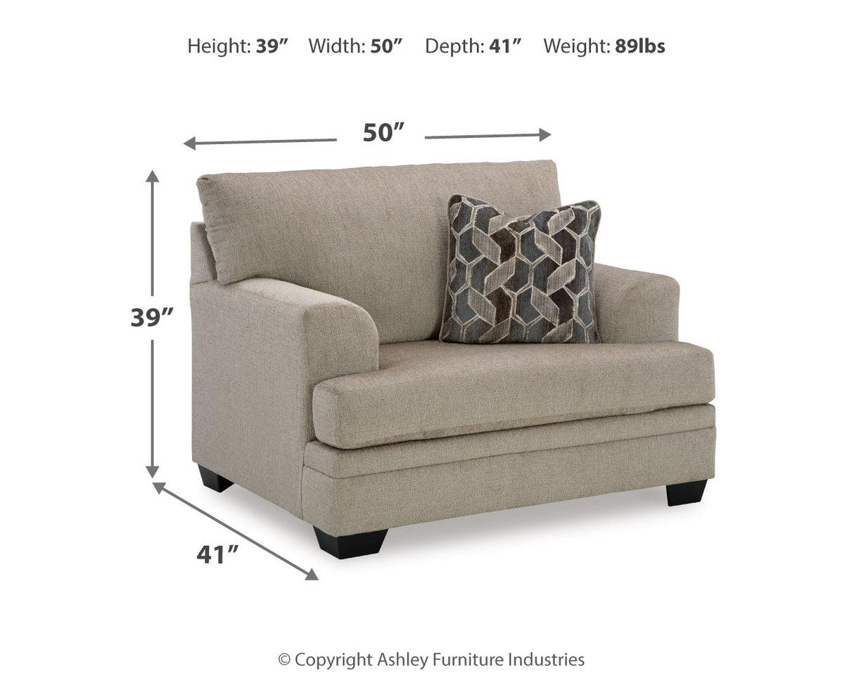 Stonemeade Sofa, Loveseat, Chair and Ottoman in Taupe from Ashley - Luna Furniture