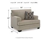 Stonemeade Sofa, Loveseat, Chair and Ottoman in Taupe from Ashley - Luna Furniture