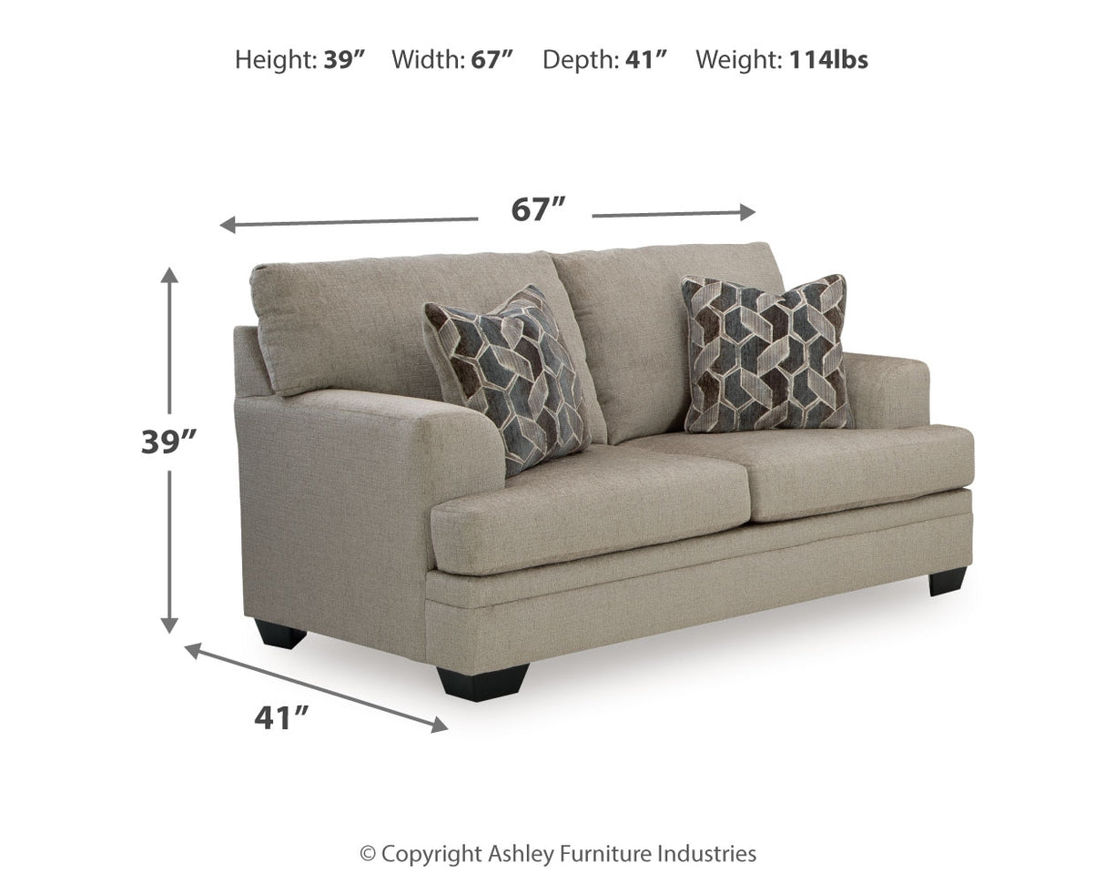 Stonemeade Sofa, Loveseat, Chair and Ottoman in Taupe from Ashley - Luna Furniture