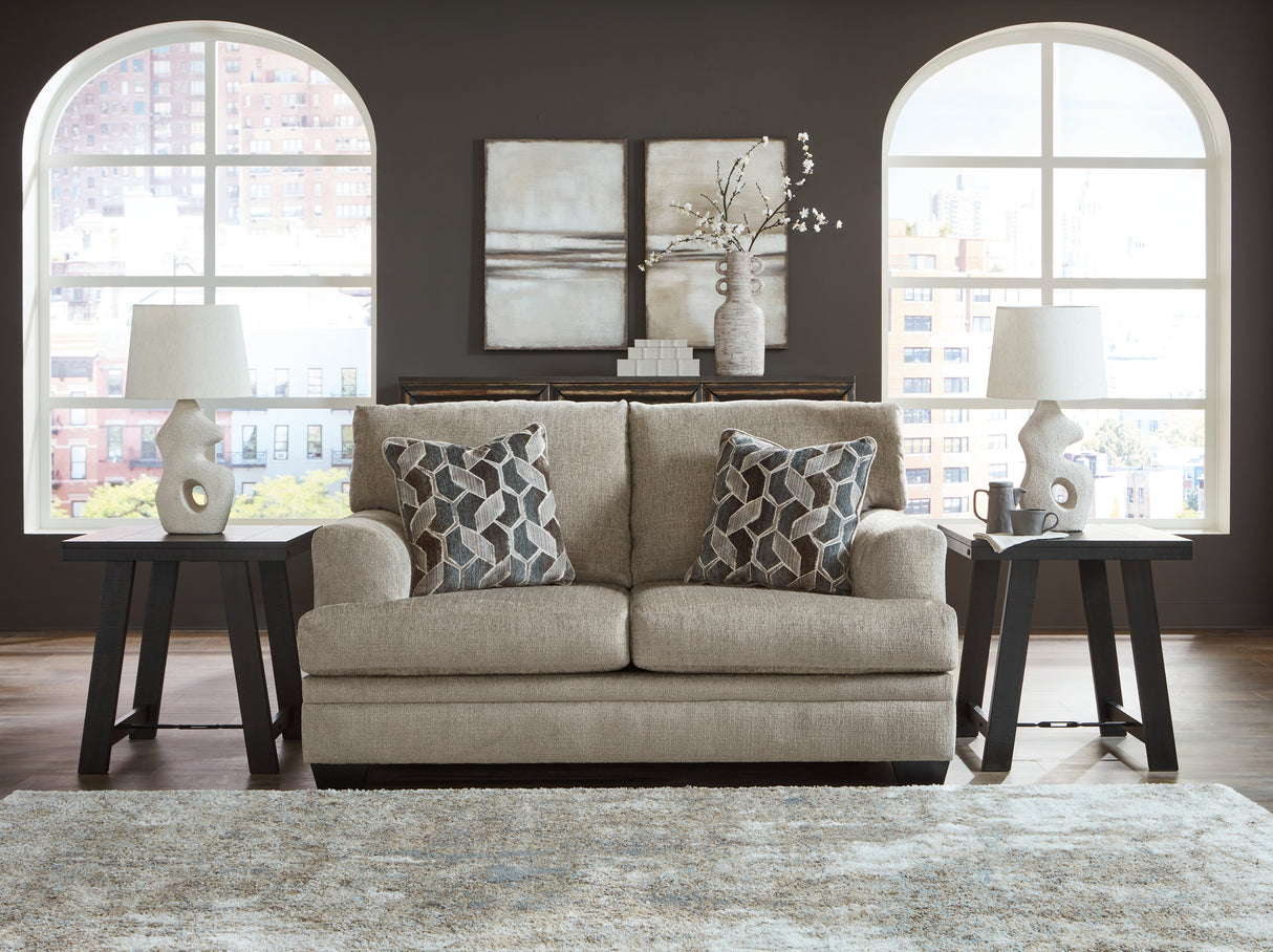 Stonemeade Sofa, Loveseat, Chair and Ottoman in Taupe from Ashley - Luna Furniture