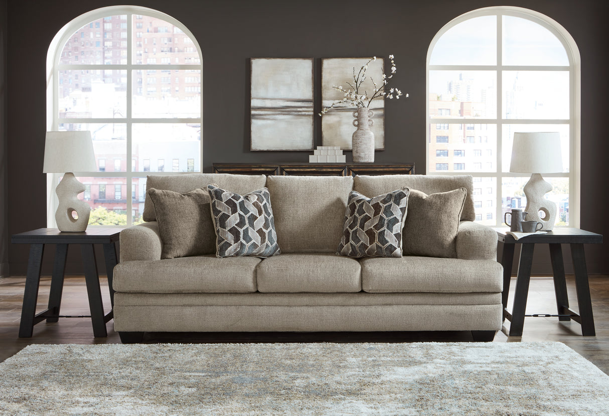 Stonemeade Sofa, Loveseat, Chair and Ottoman in Taupe from Ashley - Luna Furniture