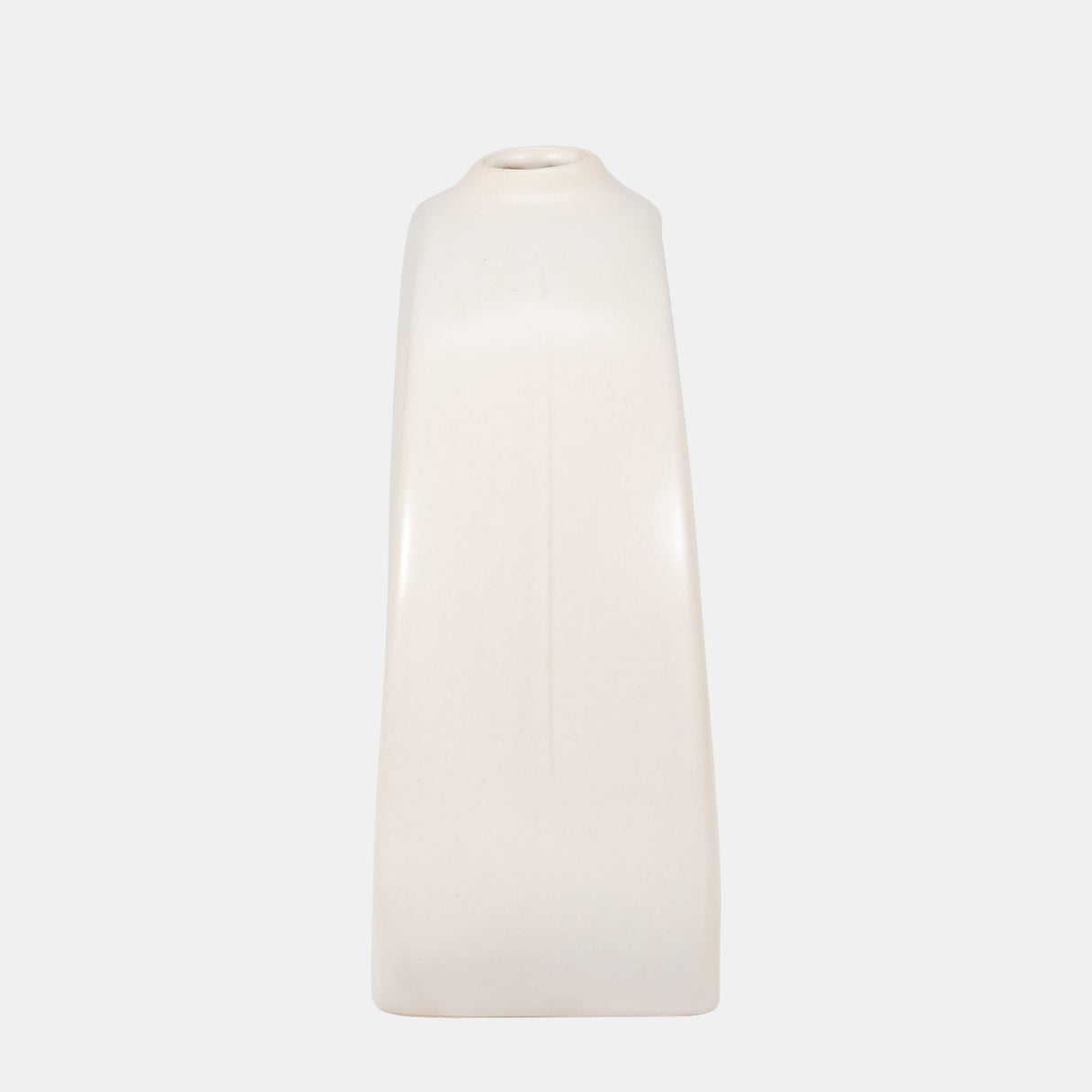 Stoneware 7" Curvy Cut-out Vase, Cotton from Sagebrook Home - Luna Furniture