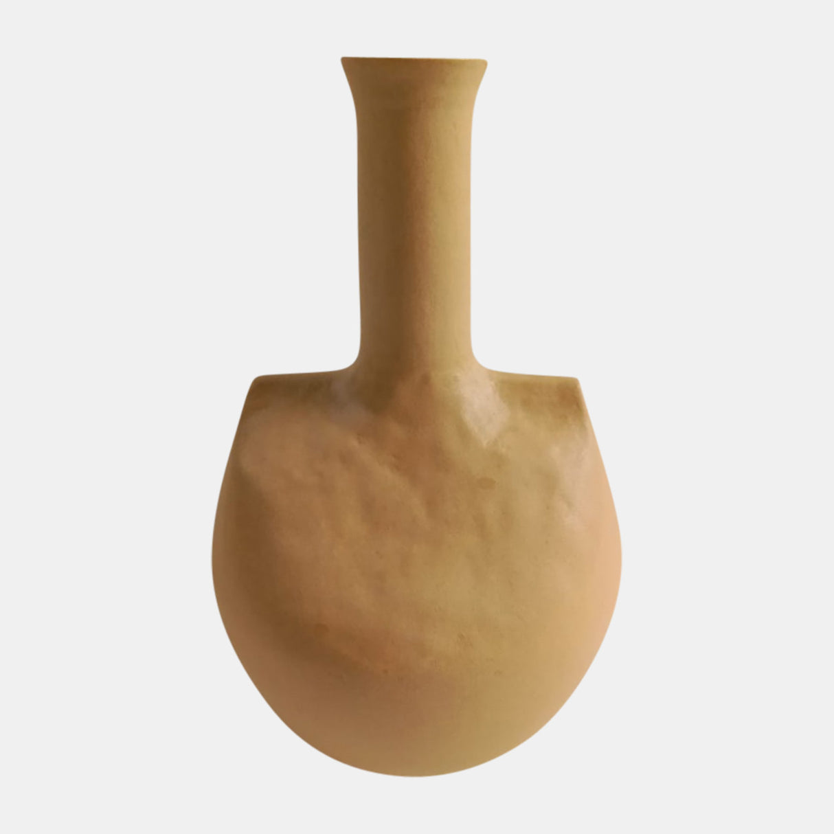 Stoneware, 9" Adobe Vase, Mustard from Sagebrook Home - Luna Furniture