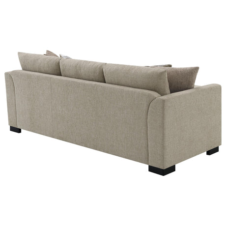 Storey Upholstered Sleeper Sectional Chaise Sofa Camel from Coaster - Luna Furniture