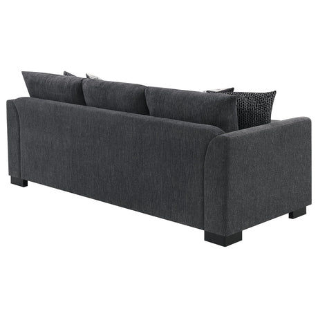 Storey Upholstered Sleeper Sectional Chaise Sofa Dark Grey from Coaster - Luna Furniture