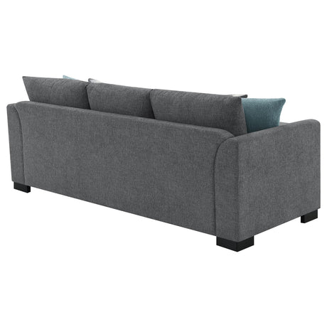 Storey Upholstered Sleeper Sectional Chaise Sofa Grey from Coaster - Luna Furniture