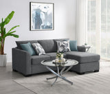 Storey Upholstered Sleeper Sectional Chaise Sofa Grey from Coaster - Luna Furniture