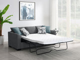 Storey Upholstered Sleeper Sectional Chaise Sofa Grey from Coaster - Luna Furniture