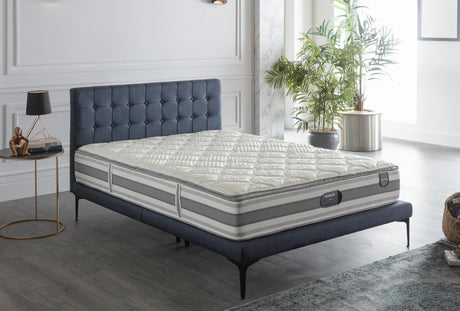 Stratton Queen Foundation & Headboard (Bell Basic Navy) 1 Piece - 70-STR-202354-6080