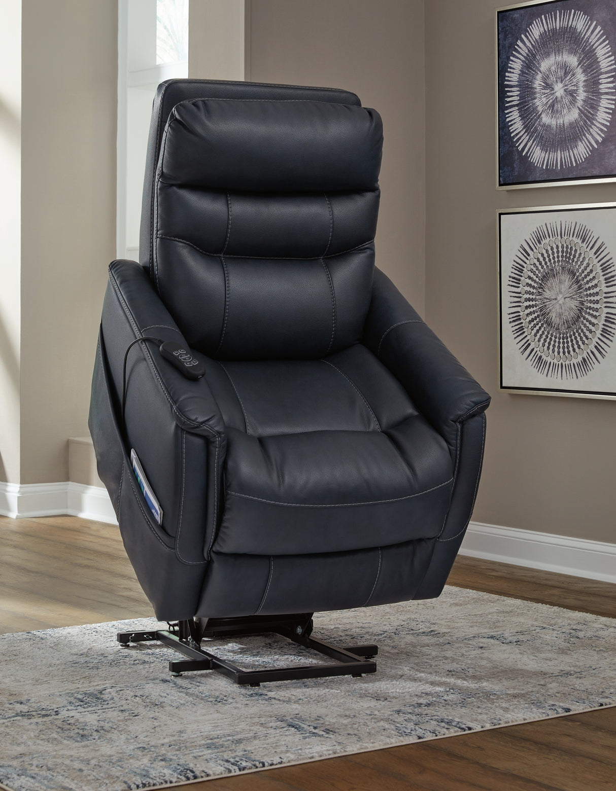 Strawbill Sapphire Power Lift Recliner from Ashley - Luna Furniture