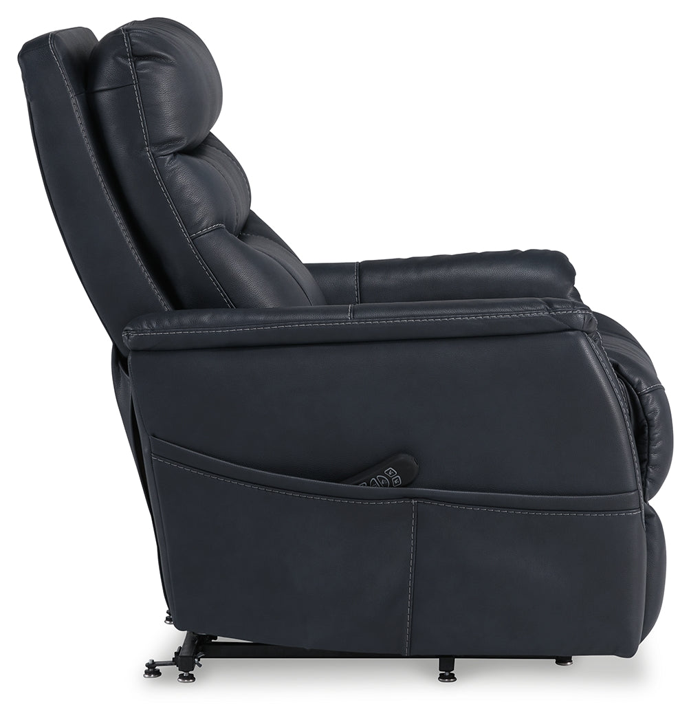 Strawbill Sapphire Power Lift Recliner from Ashley - Luna Furniture