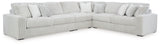 Stupendous 4-Piece Sectional with Ottoman in Alloy - PKG016460