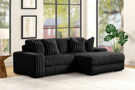 SUNDAY2 BLACK 2PC Sectional - SUNDAY2 BLACK 2PC