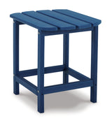 Sundown Treasure 2 Adirondack Chairs with End table in Blue from Ashley - Luna Furniture