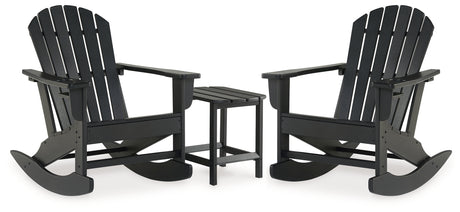 Sundown Treasure 2 Outdoor Chairs with End Table in Black - PKG021085