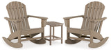 Sundown Treasure 2 Outdoor Chairs with End Table in Driftwood - PKG021083