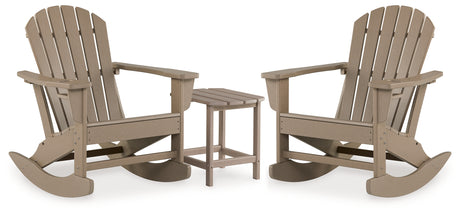 Sundown Treasure 2 Outdoor Chairs with End Table in Driftwood - PKG021083