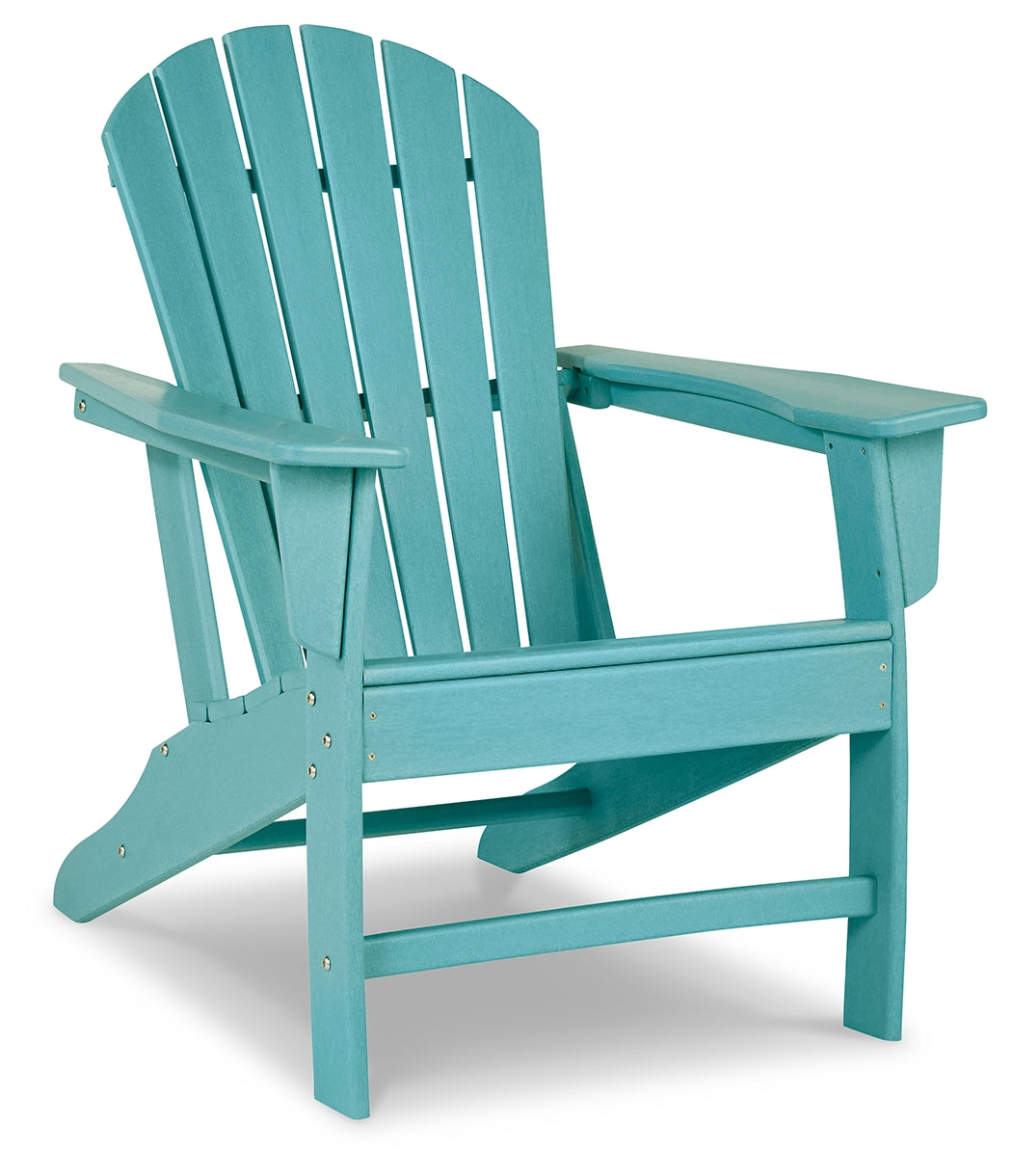 Sundown Treasure 2 Outdoor Chairs with End Table in Turquoise from Ashley - Luna Furniture