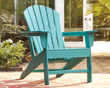 Sundown Treasure 2 Outdoor Chairs with End Table in Turquoise from Ashley - Luna Furniture