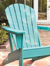 Sundown Treasure 2 Outdoor Chairs with End Table in Turquoise from Ashley - Luna Furniture