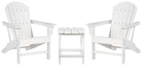 Sundown Treasure 2 Outdoor Chairs with End Table in White - PKG008188