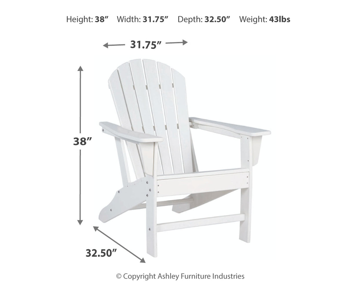 Sundown Treasure 2 Outdoor Chairs with End Table in White - PKG008188