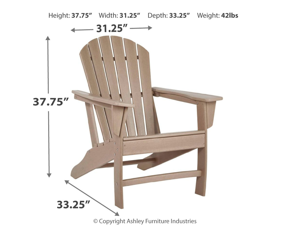 Sundown Treasure Outdoor Chair with End Table in Driftwood - PKG008193