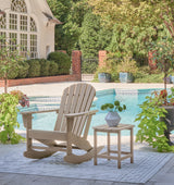 Sundown Treasure Outdoor Chair with End Table in Driftwood - PKG021084