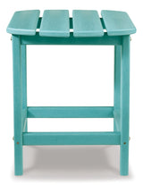 Sundown Treasure Outdoor Chair with End Table in Turquoise from Ashley - Luna Furniture