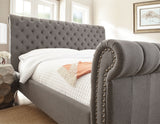 Swanson King Bed, Gray from Steve Silver - Luna Furniture