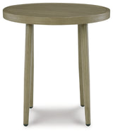 Swiss Valley Outdoor Coffee Table with 2 End Tables in Beige from Ashley - Luna Furniture