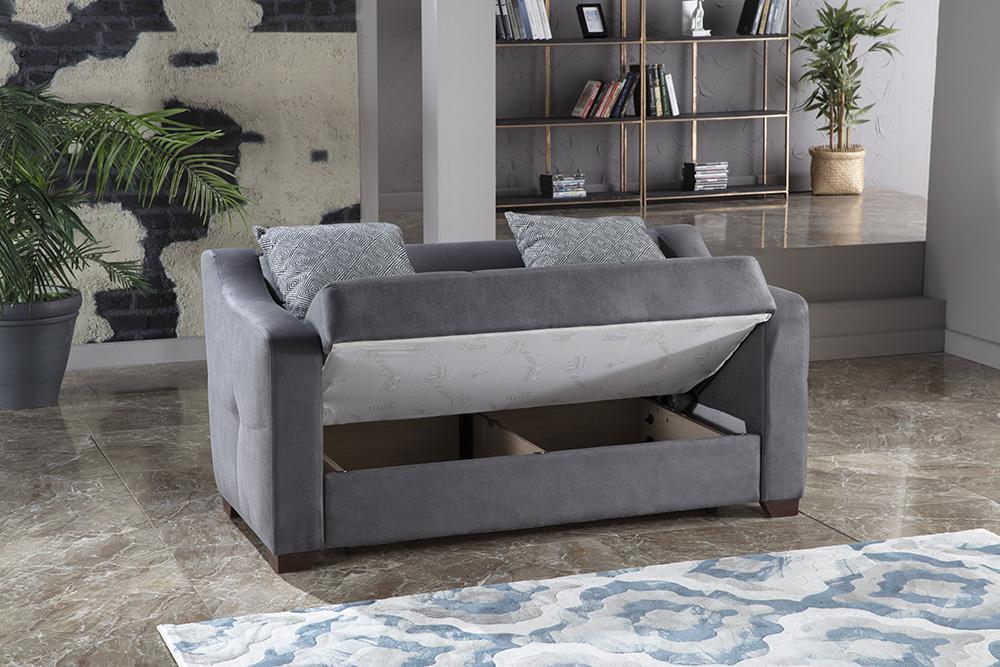 Tahoe Love Seat (Melson Dark Gray) 2 Pieces - 10-TAH-3P31D-02-0