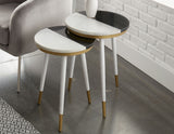 Taj Marble Top Nesting Tables from Steve Silver - Luna Furniture