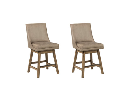 Tallenger 2-Piece Bar Stool in Beige - PKG008400