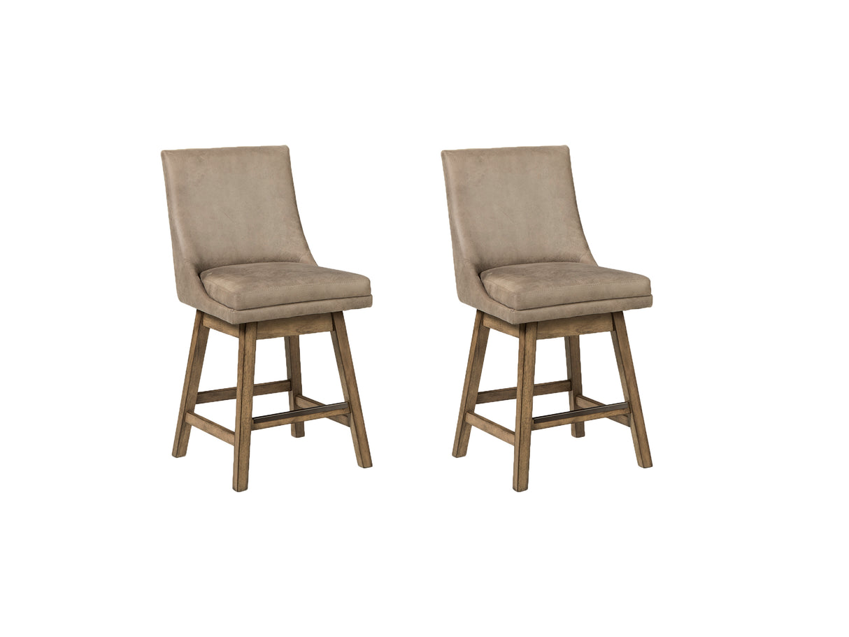 Tallenger 2-Piece Bar Stool in Beige from Ashley - Luna Furniture