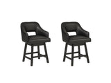 Tallenger 2-Piece Bar Stool in Black/Dark Brown from Ashley - Luna Furniture