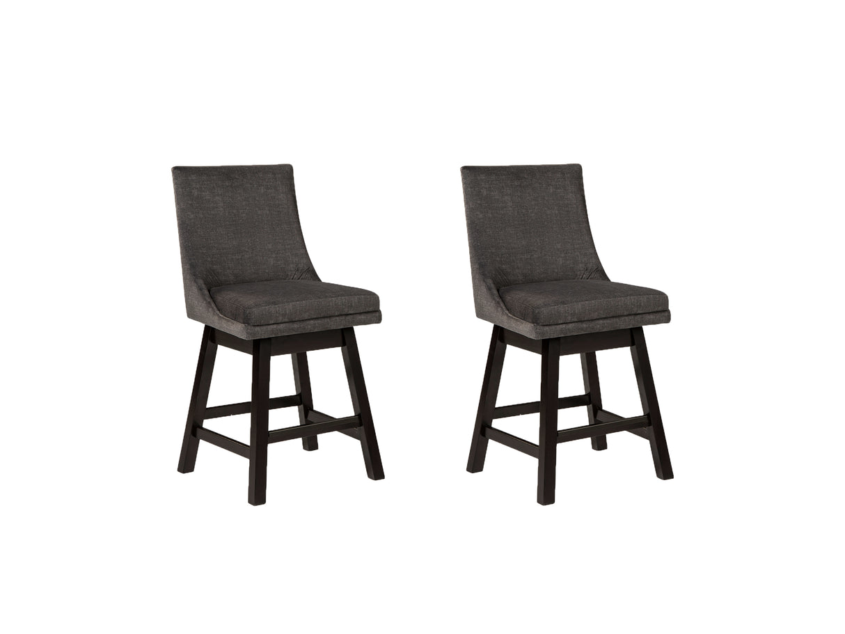 Tallenger 2-Piece Bar Stool in Dark Gray - PKG008402