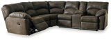 Tambo 2-Piece Sectional with Recliner in Canyon - PKG001050