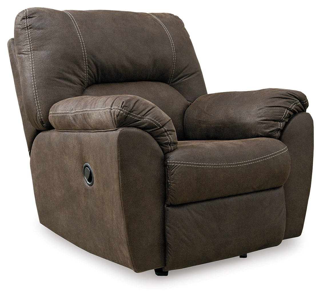 Tambo 2-Piece Sectional with Recliner in Canyon - PKG001050