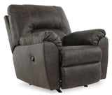 Tambo 2-Piece Sectional with Recliner in Pewter - PKG001049