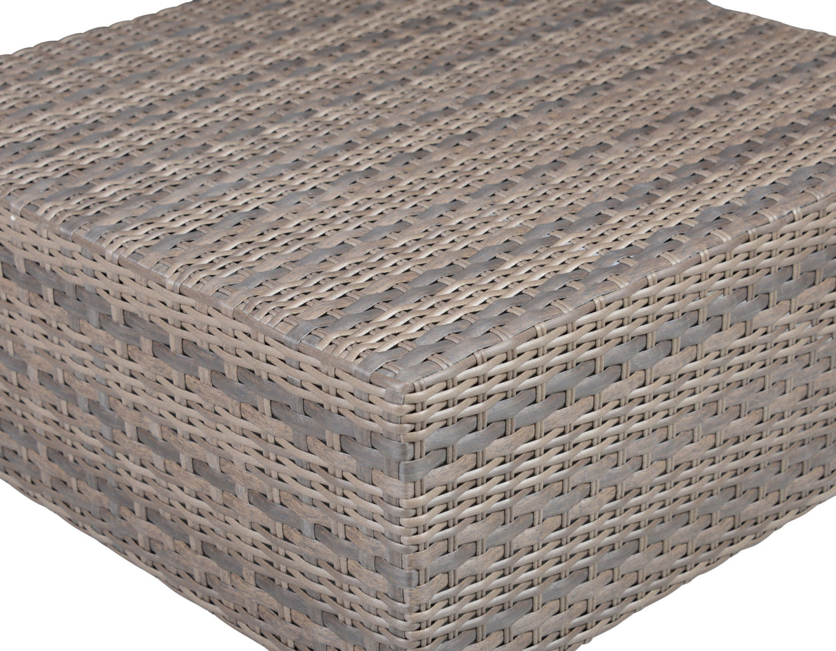 Tamyra Resin Wicker Side Table & Ottoman from Steve Silver - Luna Furniture