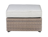 Tamyra Resin Wicker Side Table & Ottoman from Steve Silver - Luna Furniture