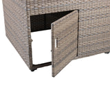 Tamyra Resin Wicker Side Table & Ottoman from Steve Silver - Luna Furniture