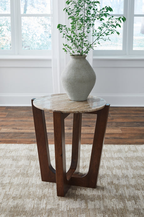 Tanidore Warm Brown End Table - T667-6