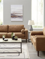 Telora Sofa and Loveseat in Caramel - PKG015058