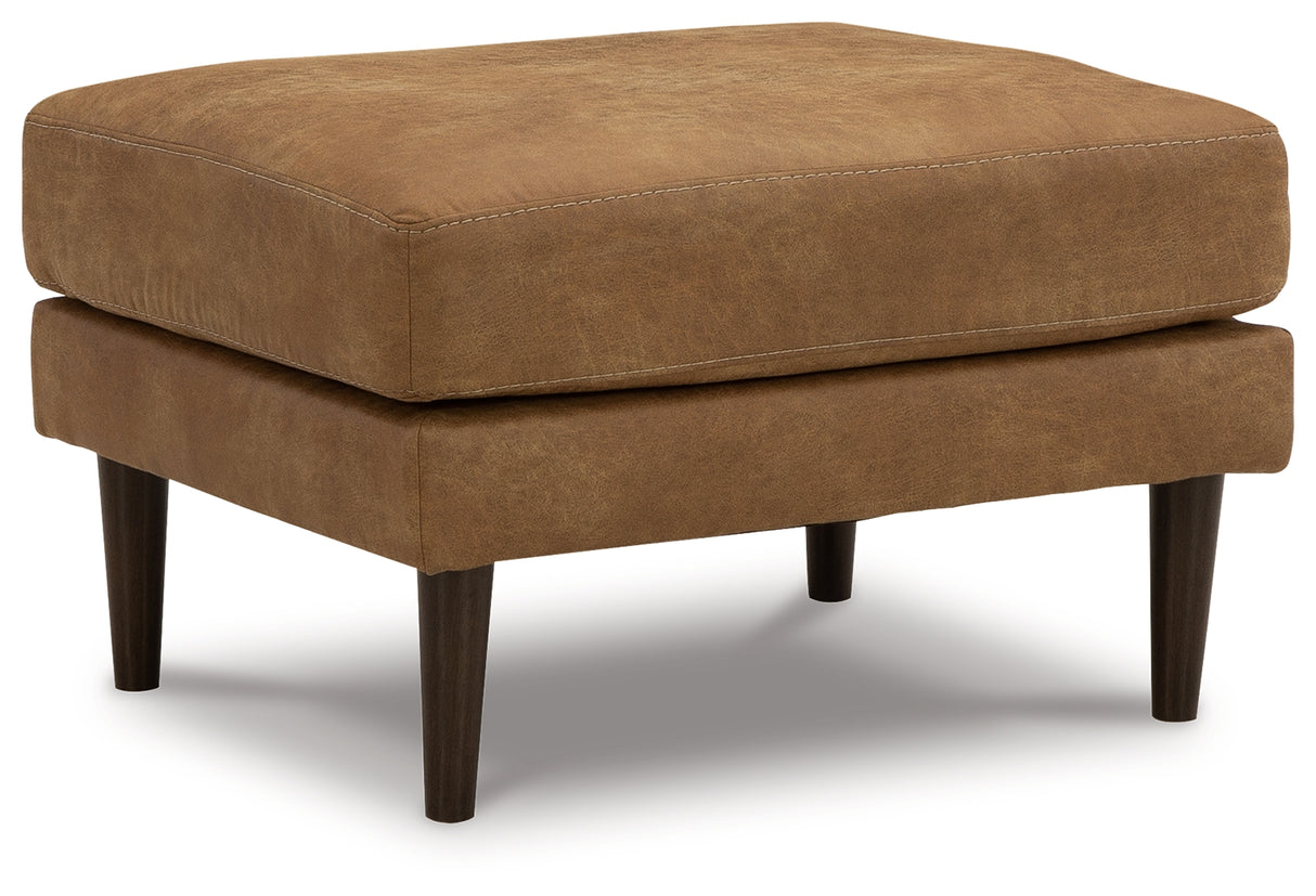 Telora Sofa, Loveseat, Chair and Ottoman in Caramel - PKG015059