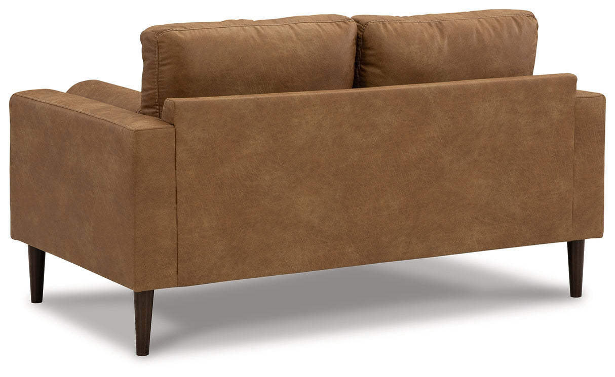 Telora Sofa, Loveseat, Chair and Ottoman in Caramel - PKG015059