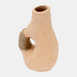 Terracotta 11"h, Single Handle W/twine Vase from Sagebrook Home - Luna Furniture