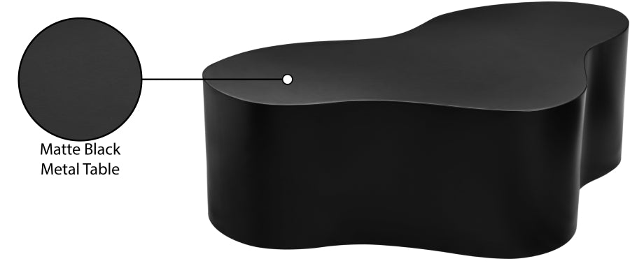 Tevere Coffee Table Black from Meridian - Luna Furniture