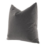 The Basic 22" Essential Pillow in Dark Dove Velvet, Set of 2 - 7200-22.DDOV